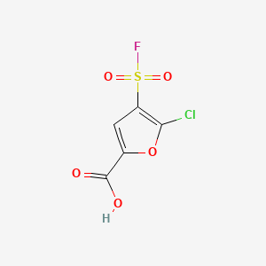 5-chloro-4-(fluorosulfonyl)furan-2-carboxylic acid