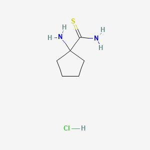 1-aminocyclopentane-1-carbothioamide hydrochloride