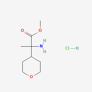 methyl 2-amino-2-(oxan-4-yl)propanoate hydrochloride