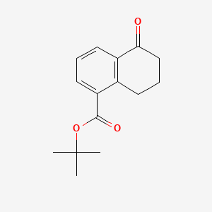 molecular formula C15H18O3 B6609441 tert-butyl 5-oxo-5,6,7,8-tetrahydronaphthalene-1-carboxylate CAS No. 2870673-48-4