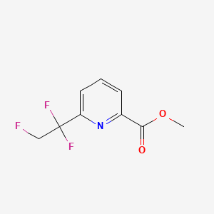 molecular formula C9H8F3NO2 B6609471 methyl 6-(1,1,2-trifluoroethyl)pyridine-2-carboxylate CAS No. 2866352-76-1