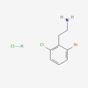 molecular formula C8H10BrCl2N B6609479 2-(2-bromo-6-chlorophenyl)ethan-1-amine hydrochloride CAS No. 2866353-84-4