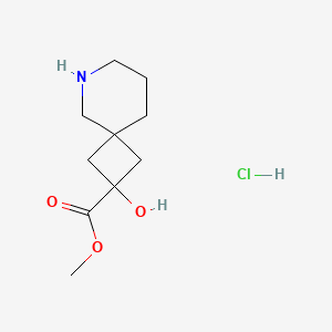 molecular formula C10H18ClNO3 B6609493 methyl 2-hydroxy-6-azaspiro[3.5]nonane-2-carboxylate hydrochloride CAS No. 2866317-85-1