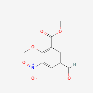 molecular formula C10H9NO6 B6609496 methyl 5-formyl-2-methoxy-3-nitrobenzoate CAS No. 2802206-24-0