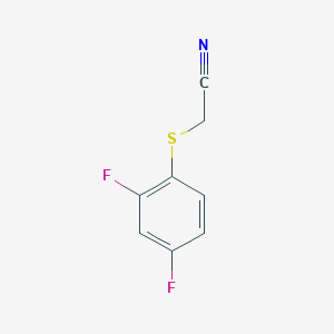 molecular formula C8H5F2NS B066095 (2,4-二氟苯硫基)乙腈 CAS No. 175277-63-1