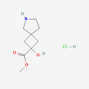 molecular formula C9H16ClNO3 B6609503 methyl 2-hydroxy-6-azaspiro[3.4]octane-2-carboxylate hydrochloride CAS No. 2866354-45-0