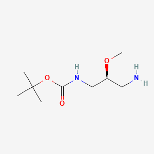 molecular formula C9H20N2O3 B6609518 tert-butyl N-[(2S)-3-amino-2-methoxypropyl]carbamate CAS No. 2349631-80-5