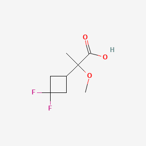 molecular formula C8H12F2O3 B6609563 2-(3,3-difluorocyclobutyl)-2-methoxypropanoic acid CAS No. 2293409-22-8