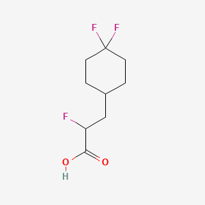 molecular formula C9H13F3O2 B6609568 3-(4,4-difluorocyclohexyl)-2-fluoropropanoic acid CAS No. 2168747-06-4