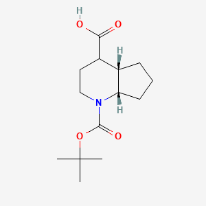 rac-(4aR,7aR)-1-[(tert-butoxy)carbonyl]-octahydro-1H-cyclopenta[b]pyridine-4-carboxylic acid