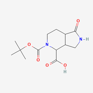 molecular formula C13H20N2O5 B6609600 5-[(tert-butoxy)carbonyl]-1-oxo-octahydro-1H-pyrrolo[3,4-c]pyridine-4-carboxylic acid CAS No. 2866306-97-8