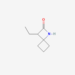 molecular formula C8H13NO B6609605 3-ethyl-1-azaspiro[3.3]heptan-2-one CAS No. 2866335-98-8