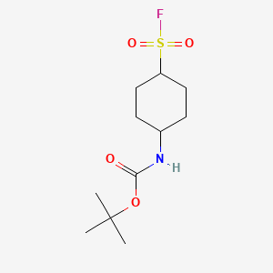 molecular formula C11H20FNO4S B6609609 tert-butyl N-[(1s,4s)-4-(fluorosulfonyl)cyclohexyl]carbamate, cis CAS No. 2353354-97-7