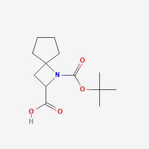 molecular formula C13H21NO4 B6609633 1-[(tert-butoxy)carbonyl]-1-azaspiro[3.4]octane-2-carboxylic acid CAS No. 2866317-44-2