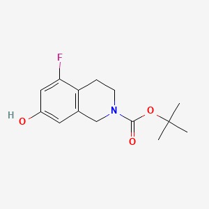 molecular formula C14H18FNO3 B6609640 tert-butyl 5-fluoro-7-hydroxy-1,2,3,4-tetrahydroisoquinoline-2-carboxylate CAS No. 2866322-89-4