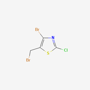 4-bromo-5-(bromomethyl)-2-chloro-1,3-thiazole