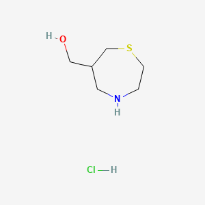 molecular formula C6H14ClNOS B6609689 (1,4-thiazepan-6-yl)methanol hydrochloride CAS No. 2866353-88-8