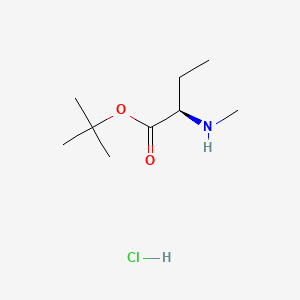 B6609700 tert-butyl (2R)-2-(methylamino)butanoate hydrochloride CAS No. 2866254-03-5