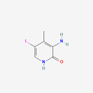 molecular formula C6H7IN2O B6609714 3-amino-5-iodo-4-methyl-1,2-dihydropyridin-2-one CAS No. 2770525-13-6