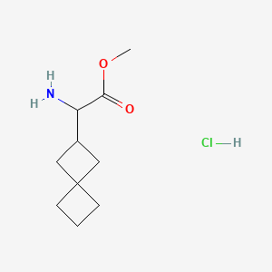 molecular formula C10H18ClNO2 B6609735 methyl 2-amino-2-{spiro[3.3]heptan-2-yl}acetate hydrochloride CAS No. 2768326-32-3