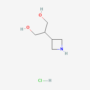 molecular formula C6H14ClNO2 B6609789 2-(azetidin-3-yl)propane-1,3-diol hydrochloride CAS No. 2866317-29-3