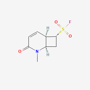 molecular formula C8H10FNO3S B6609804 rac-(1R,6R,7R)-2-methyl-3-oxo-2-azabicyclo[4.2.0]oct-4-ene-7-sulfonyl fluoride CAS No. 2439169-27-2