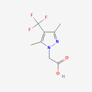 molecular formula C8H9F3N2O2 B6609817 2-[3,5-dimethyl-4-(trifluoromethyl)-1H-pyrazol-1-yl]acetic acid CAS No. 2866353-91-3