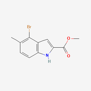 molecular formula C11H10BrNO2 B6609832 methyl 4-bromo-5-methyl-1H-indole-2-carboxylate CAS No. 2484720-44-5