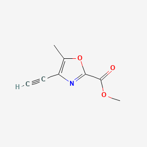 molecular formula C8H7NO3 B6609849 methyl 4-ethynyl-5-methyl-1,3-oxazole-2-carboxylate CAS No. 2870681-36-8