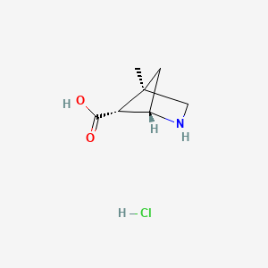 molecular formula C7H12ClNO2 B6609875 rac-(1R,4S,5S)-4-methyl-2-azabicyclo[2.1.1]hexane-5-carboxylic acid hydrochloride CAS No. 2866352-61-4