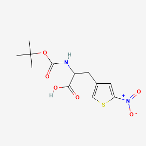 molecular formula C12H16N2O6S B6609958 2-{[(tert-butoxy)carbonyl]amino}-3-(5-nitrothiophen-3-yl)propanoic acid CAS No. 1379843-81-8