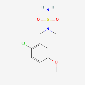 molecular formula C9H13ClN2O3S B6609984 N-[(2-chloro-5-methoxyphenyl)methyl]-N-methylaminosulfonamide CAS No. 2866353-03-7