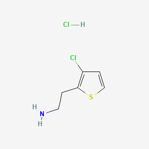 molecular formula C6H9Cl2NS B6609996 2-(3-chlorothiophen-2-yl)ethan-1-amine hydrochloride CAS No. 2866353-06-0