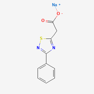 molecular formula C10H7N2NaO2S B6610013 sodium 2-(3-phenyl-1,2,4-thiadiazol-5-yl)acetate CAS No. 2866319-38-0