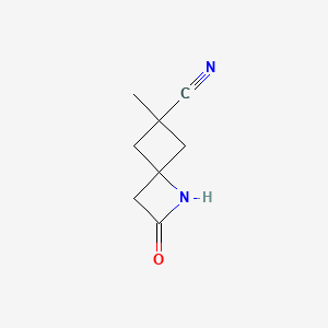 molecular formula C8H10N2O B6610021 6-methyl-2-oxo-1-azaspiro[3.3]heptane-6-carbonitrile CAS No. 2866353-99-1