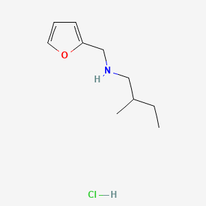 molecular formula C10H18ClNO B6610038 [(furan-2-yl)methyl](2-methylbutyl)amine hydrochloride CAS No. 2866352-39-6