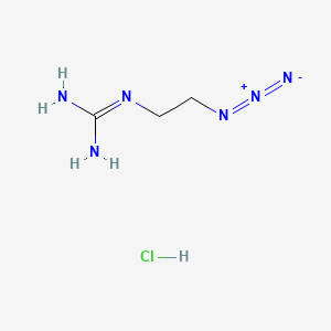 molecular formula C3H9ClN6 B6610040 N-(2-azidoethyl)guanidine hydrochloride CAS No. 2365502-72-1