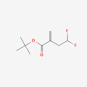 molecular formula C9H14F2O2 B6610098 tert-butyl 4,4-difluoro-2-methylidenebutanoate CAS No. 2866321-96-0