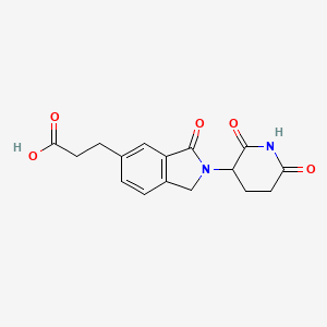 molecular formula C16H16N2O5 B6610108 3-[2-(2,6-dioxopiperidin-3-yl)-3-oxo-2,3-dihydro-1H-isoindol-5-yl]propanoic acid CAS No. 2703770-71-0
