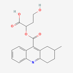 molecular formula C19H21NO5 B6610149 4-hydroxy-2-(2-methyl-1,2,3,4-tetrahydroacridine-9-carbonyloxy)butanoic acid CAS No. 2866317-87-3