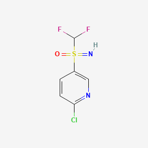 molecular formula C6H5ClF2N2OS B6610188 (6-chloropyridin-3-yl)(difluoromethyl)imino-lambda6-sulfanone CAS No. 2870652-81-4