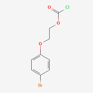 molecular formula C9H8BrClO3 B6610233 2-(4-bromophenoxy)ethyl carbonochloridate CAS No. 34743-78-7