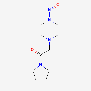 molecular formula C10H18N4O2 B6610270 2-(4-nitrosopiperazin-1-yl)-1-(pyrrolidin-1-yl)ethan-1-one CAS No. 2870652-88-1