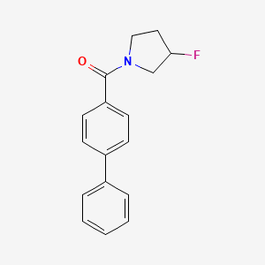 1-{[1,1'-biphenyl]-4-carbonyl}-3-fluoropyrrolidine