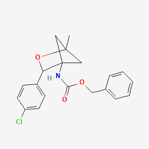 benzyl N-[3-(4-chlorophenyl)-1-methyl-2-oxabicyclo[2.1.1]hexan-4-yl]carbamate