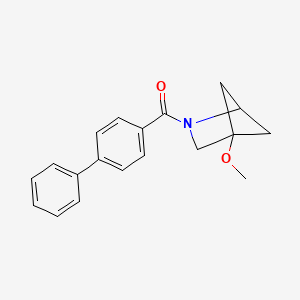 2-{[1,1'-biphenyl]-4-carbonyl}-4-methoxy-2-azabicyclo[2.1.1]hexane