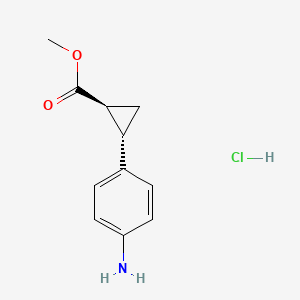 methyl (1S,2S)-2-(4-aminophenyl)cyclopropane-1-carboxylate hydrochloride
