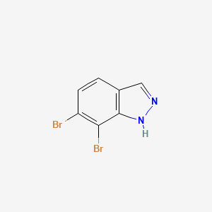 molecular formula C7H4Br2N2 B6610368 6,7-dibromo-1H-indazole CAS No. 2384019-22-9