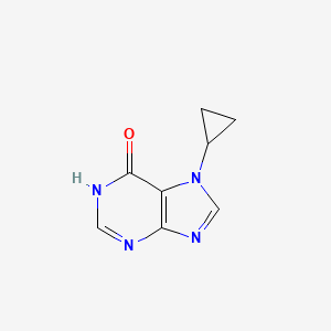 molecular formula C8H8N4O B6610384 7-cyclopropyl-6,7-dihydro-1H-purin-6-one CAS No. 2770530-08-8