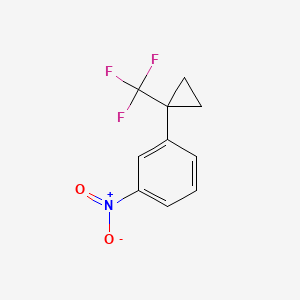 1-nitro-3-[1-(trifluoromethyl)cyclopropyl]benzene